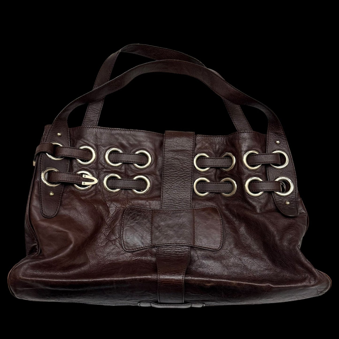 Jimmy Choo Ramona Leather Shoulder Bag Brown