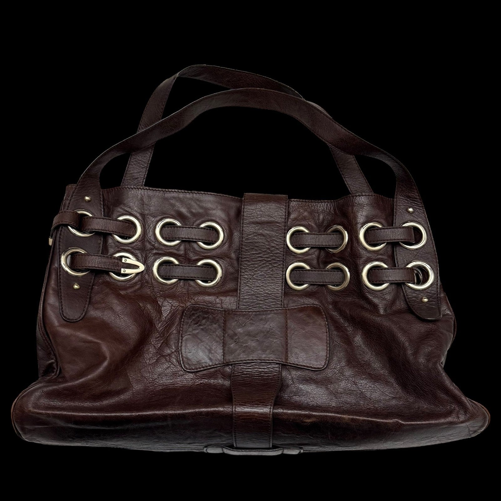 Jimmy Choo Ramona Leather Shoulder Bag Brown