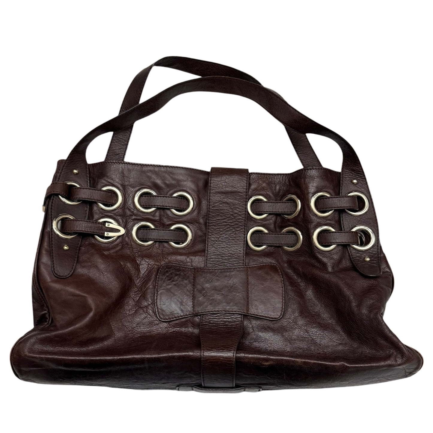 Jimmy Choo Ramona Leather Shoulder Bag Brown