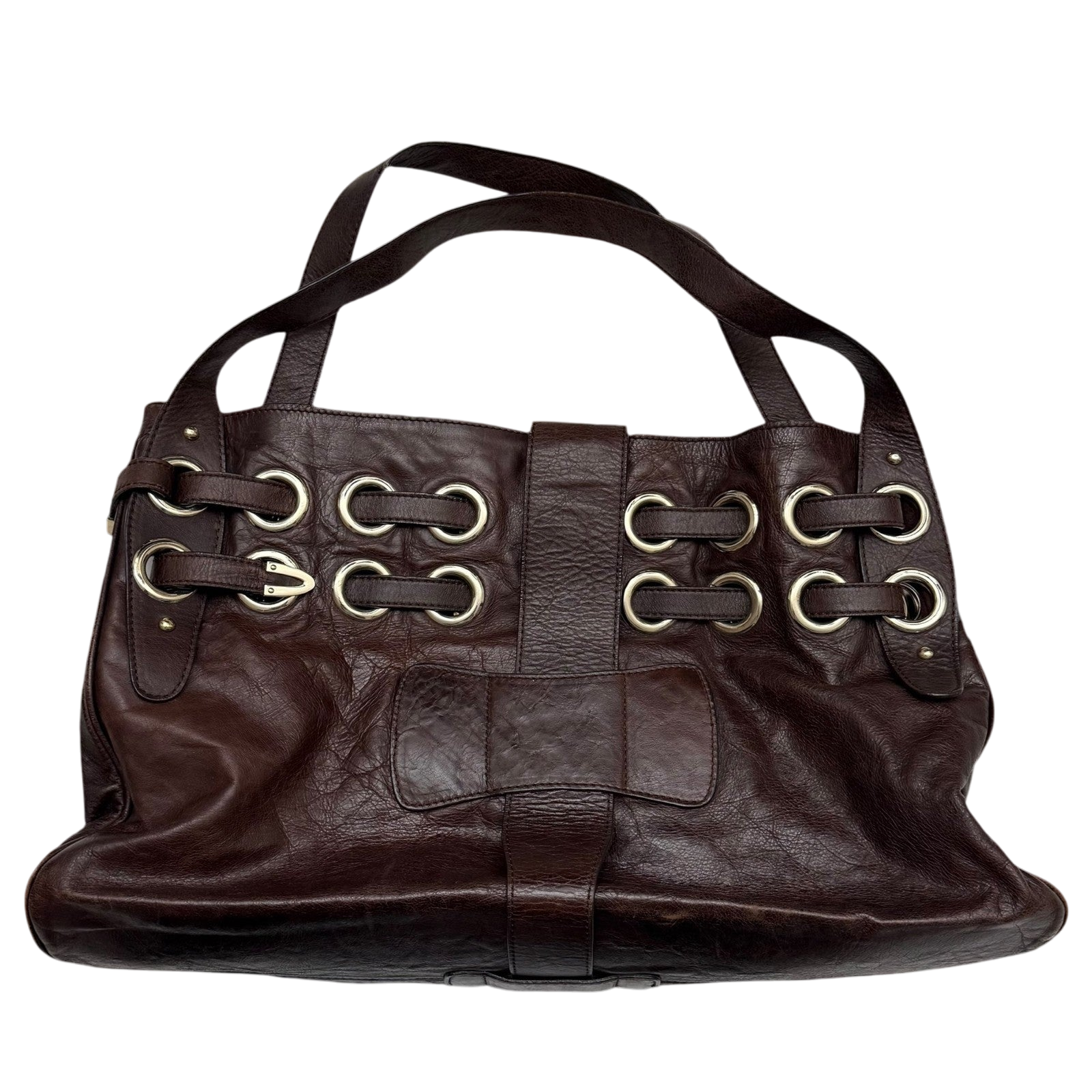 Jimmy Choo Ramona Leather Shoulder Bag Brown