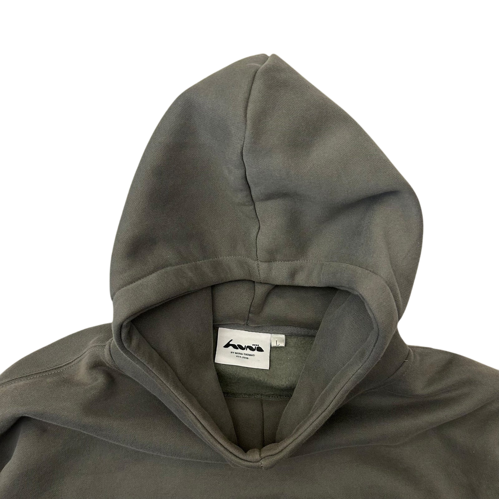 Huni Design Hoodie By Mona Thomas Black/Grey (Size L)