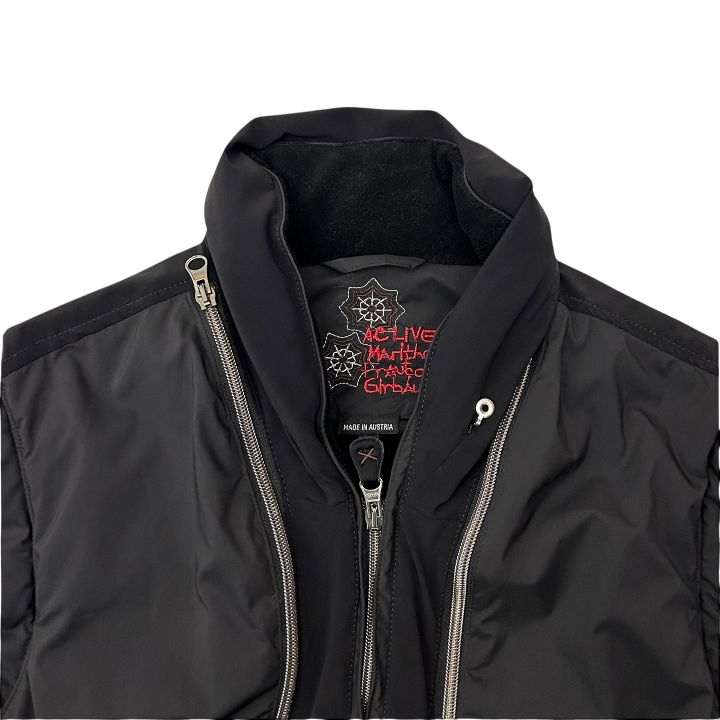 2000s Marithe Francois Girbaud Active Insulated Utility Vest Black (Fits M-L)