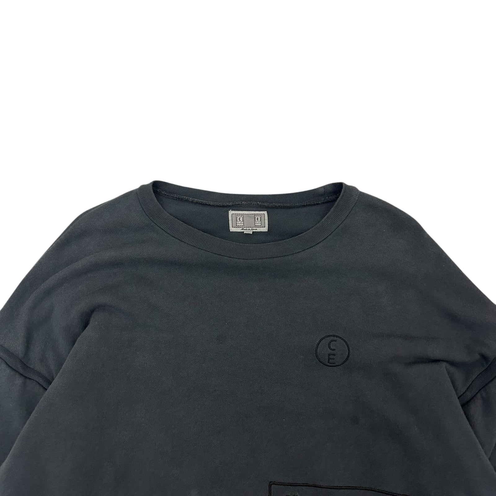 Cav Empt Overdyed Double Fleece Lined Crewneck Charcoal (Fits XL)