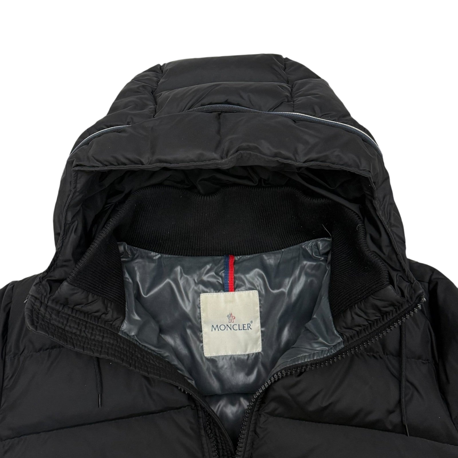 Moncler Aubert Hooded Down Jacket Matte Black (fits M)