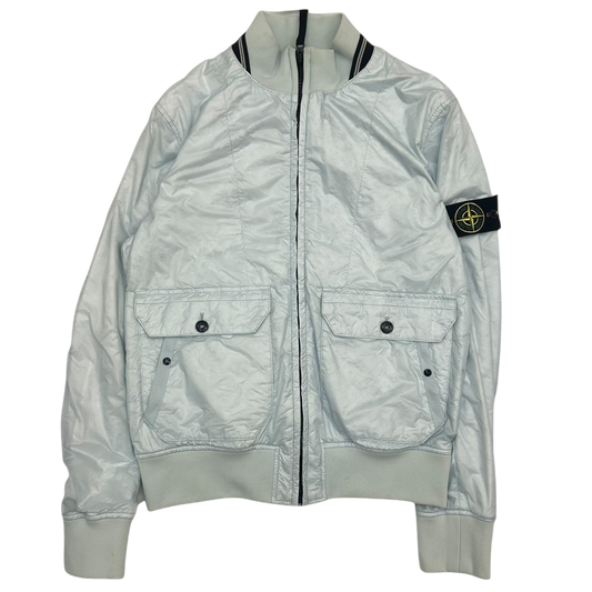 SS2011 Stone Island Rip Stop Bomber Jacket Ice Blue (Fits S/M)