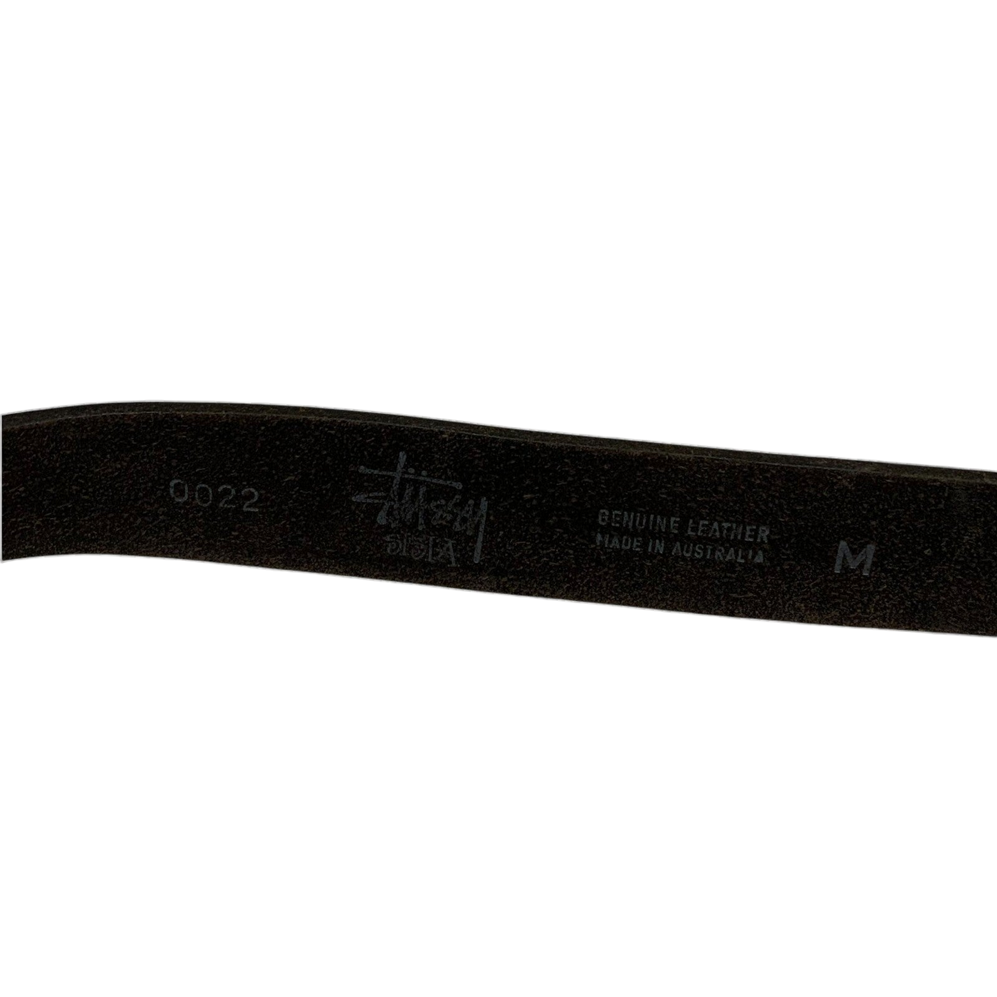 Stussy Vintage 90s Sista SS Logo Leather Belt Black (Made in Aus) (Size M)