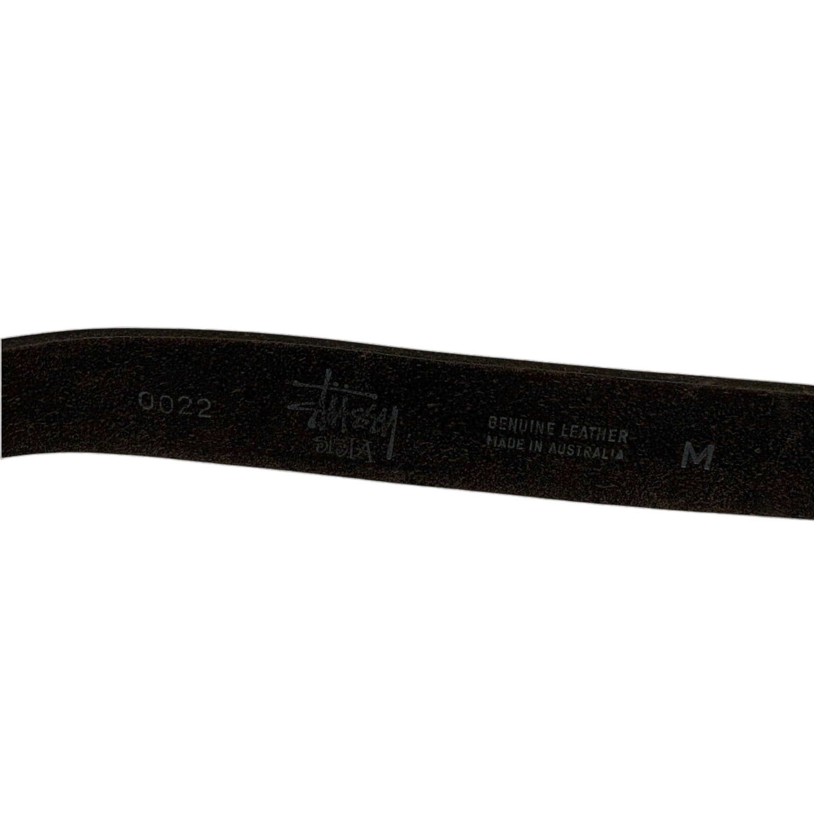 Stussy Vintage 90s Sista SS Logo Leather Belt Black (Made in Aus) (Size M)