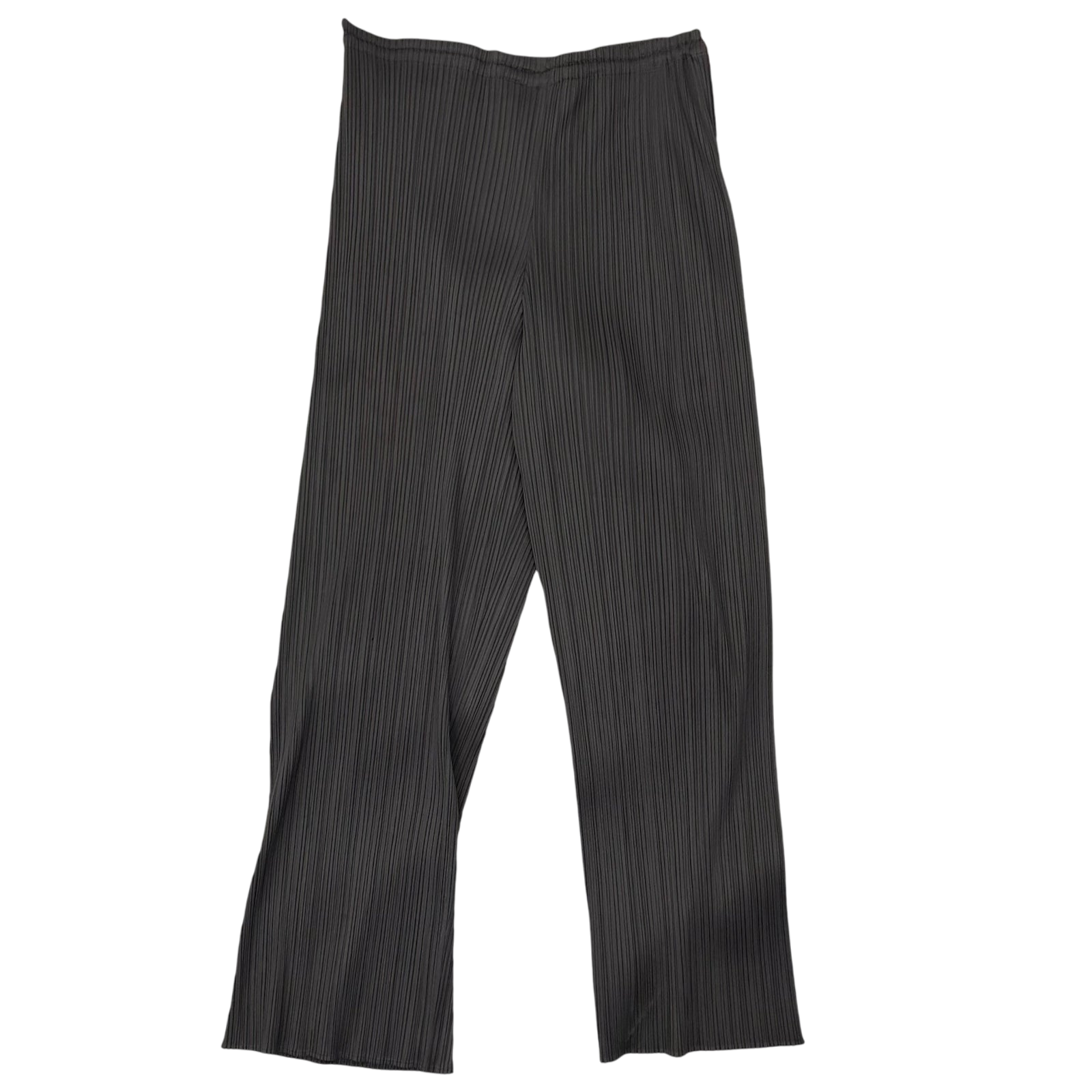 Vintage Issey Miyake Pleats Please Straight Leg Pants Charcoal (Fits 30”)