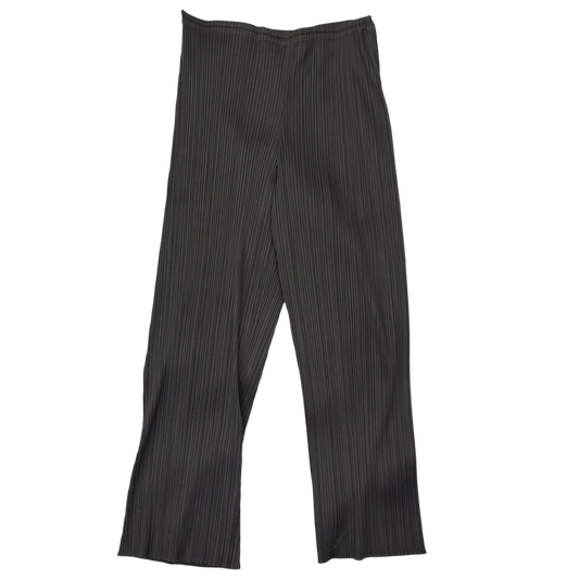 Vintage Issey Miyake Pleats Please Straight Leg Pants Charcoal (Fits 30”)