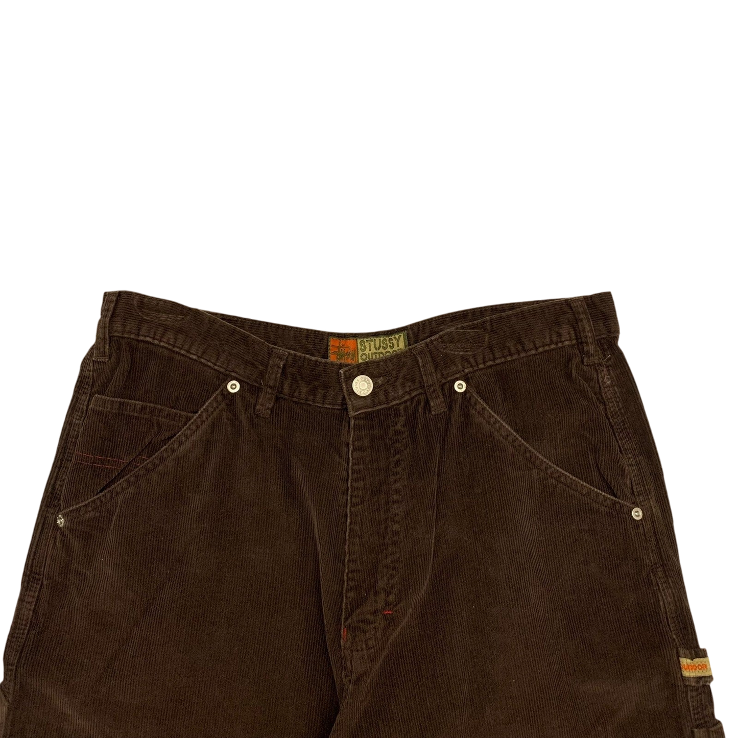 Stussy Vintage Brown Corduroy Carpenter Pants (W34)