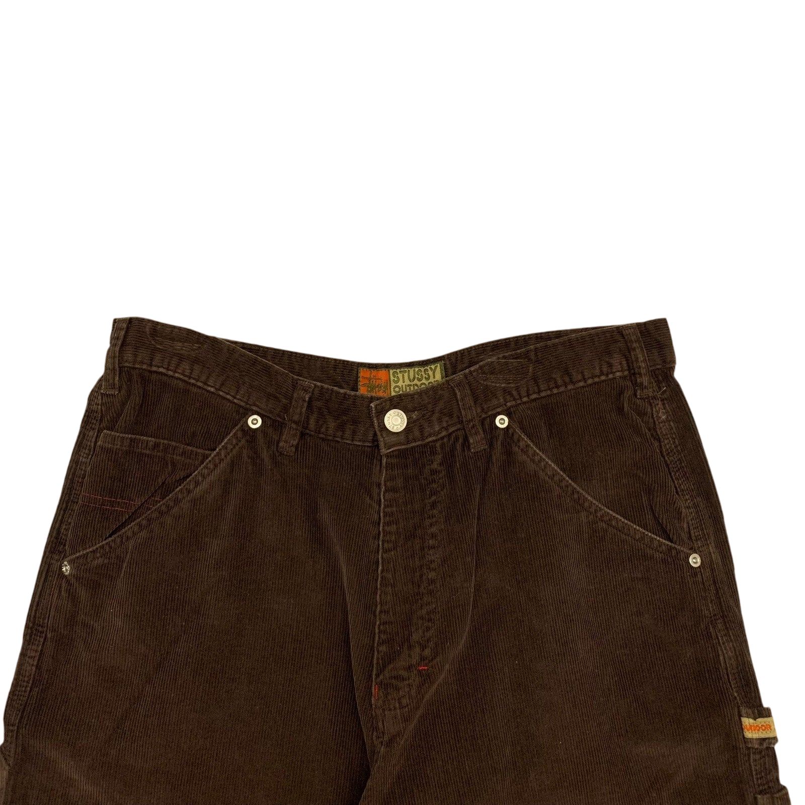Stussy Vintage Brown Corduroy Carpenter Pants (W34)