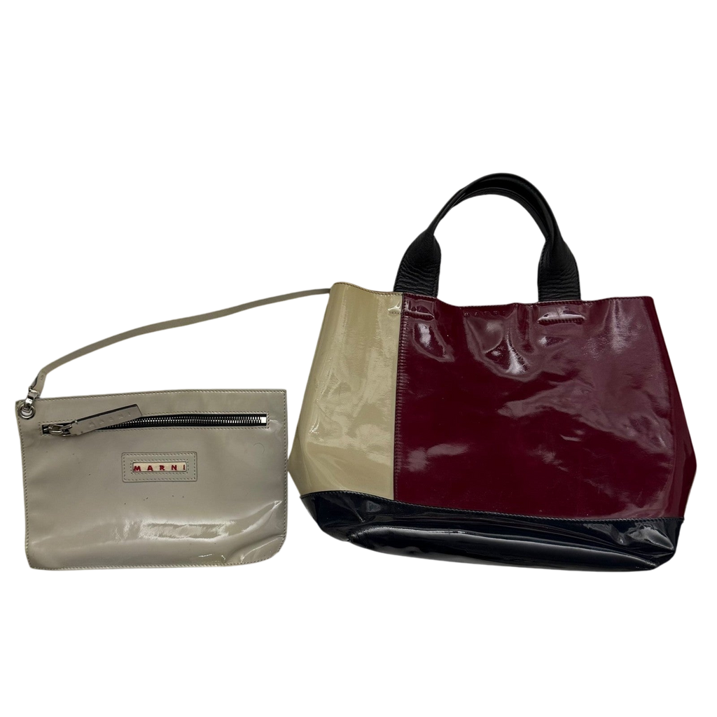 Marni 2011 Colour-Block Patent Leather Bag