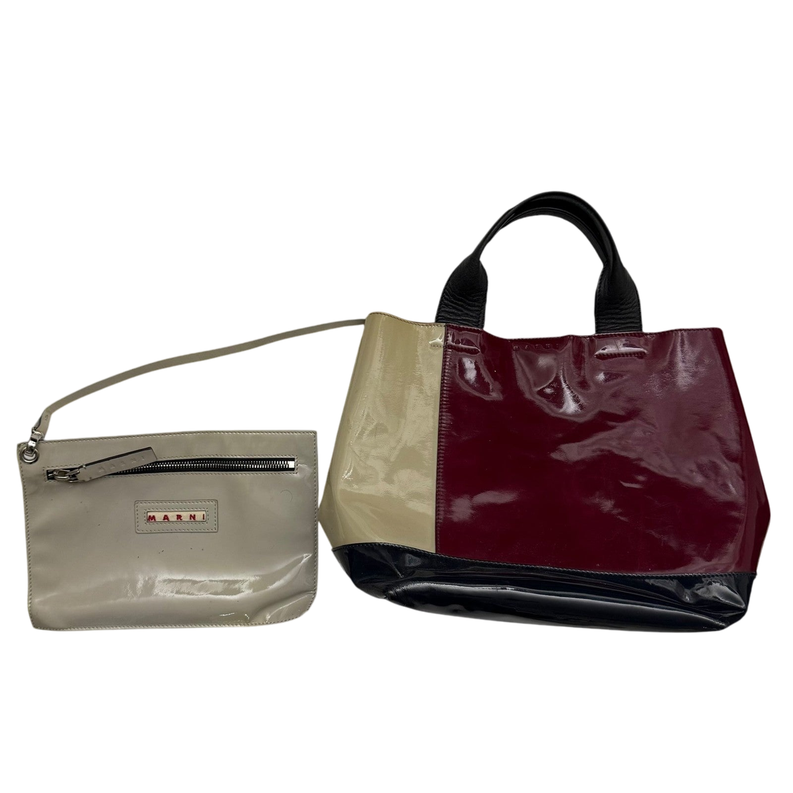 Marni 2011 Colour-Block Patent Leather Bag