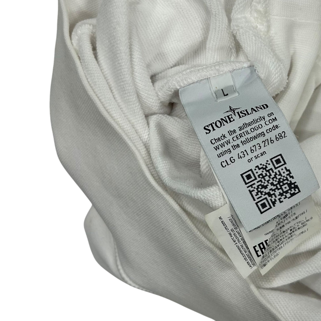 Stone Island Crewneck Sweater White (Fits M/L)