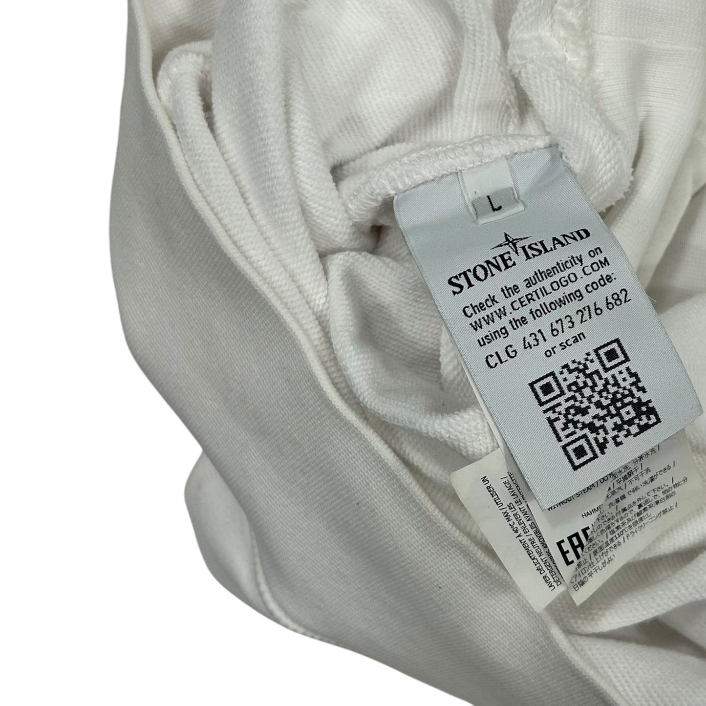 Stone Island Crewneck Sweater White (Fits M/L)