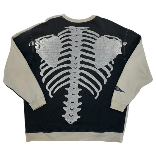 Kapital 2 Tone Remake Oversized Bone Sweater (Free size)
