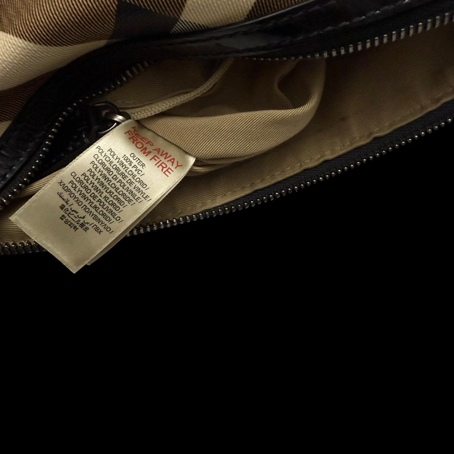 Burberry Nova Check PVC Chester Boston Bag