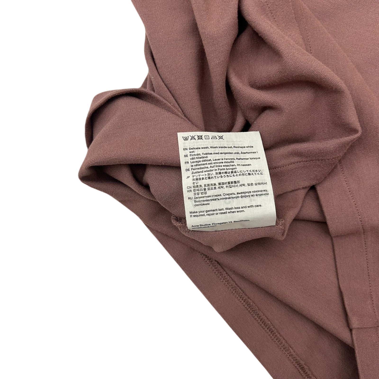 Acne Studios Jacquard Logo T-Shirt Peach (Fits S-M)