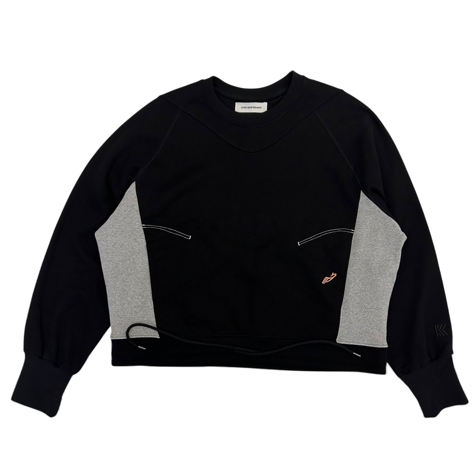 Kiko Kostadinov KK Paneled Sweater Black/Grey (Fits XL)