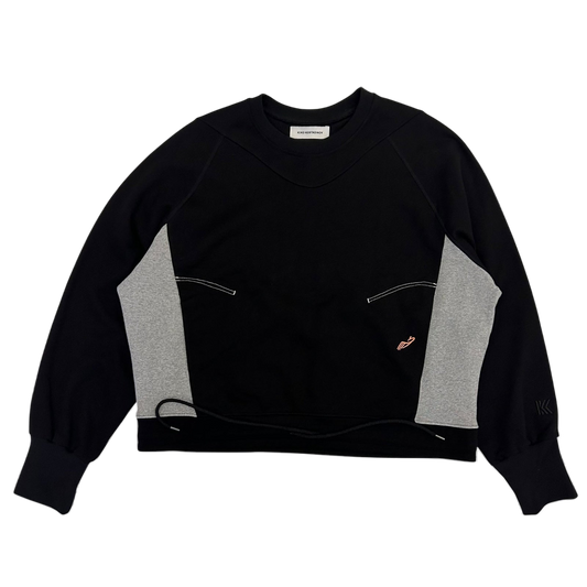 Kiko Kostadinov KK Paneled Sweater Black/Grey (Fits XL)