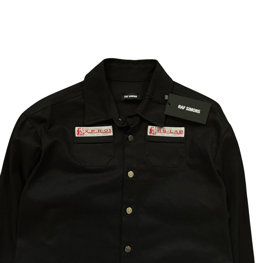 SS20 Raf Simons Lab Black Heavy Denim Shirt / Overshirt (Size S)