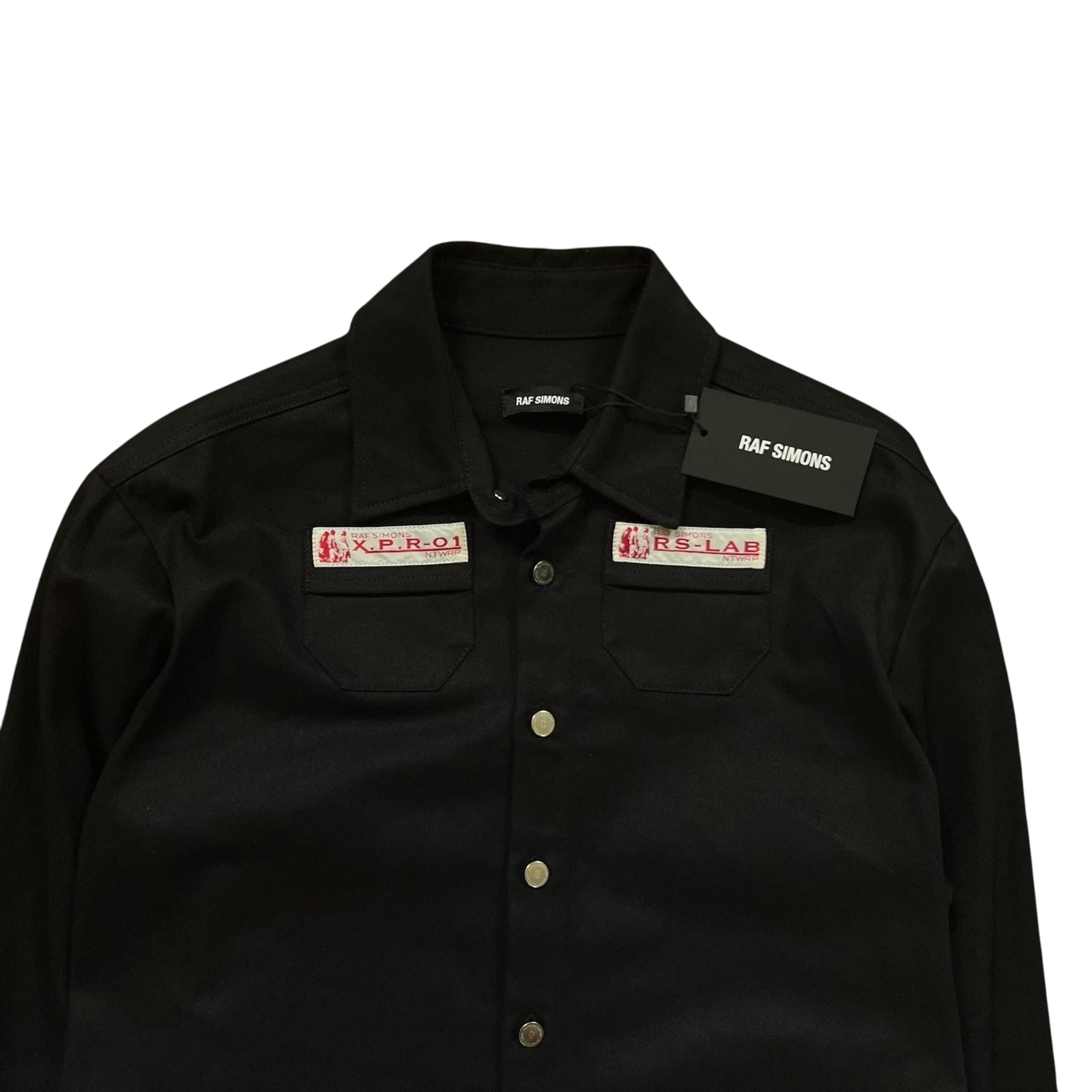 SS20 Raf Simons Lab Black Heavy Denim Shirt / Overshirt (Size S)