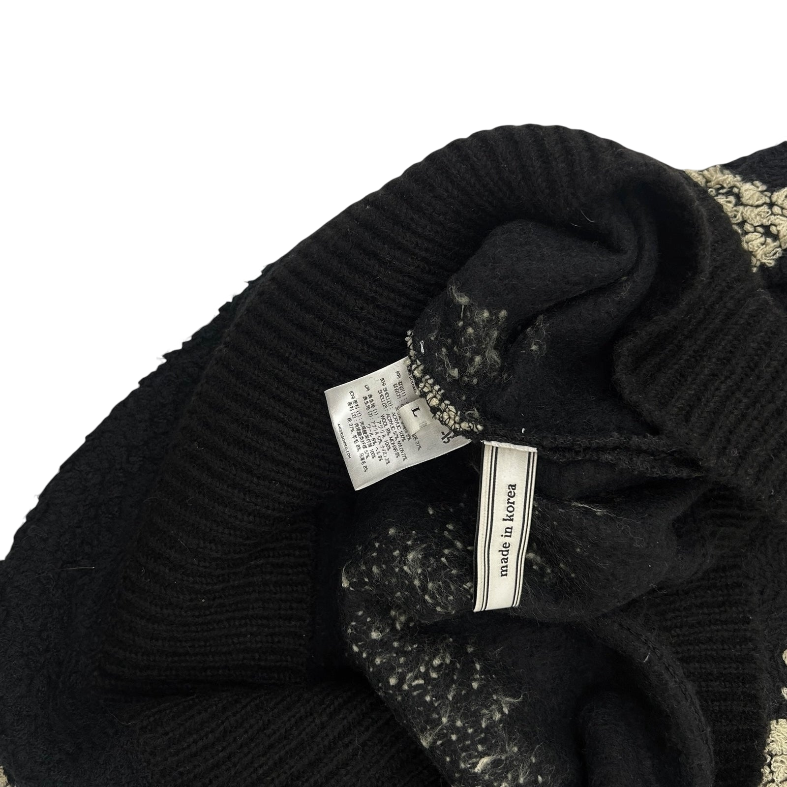 Andersson Bell Embroidered Long Vest Black (Fits XL-XXL)