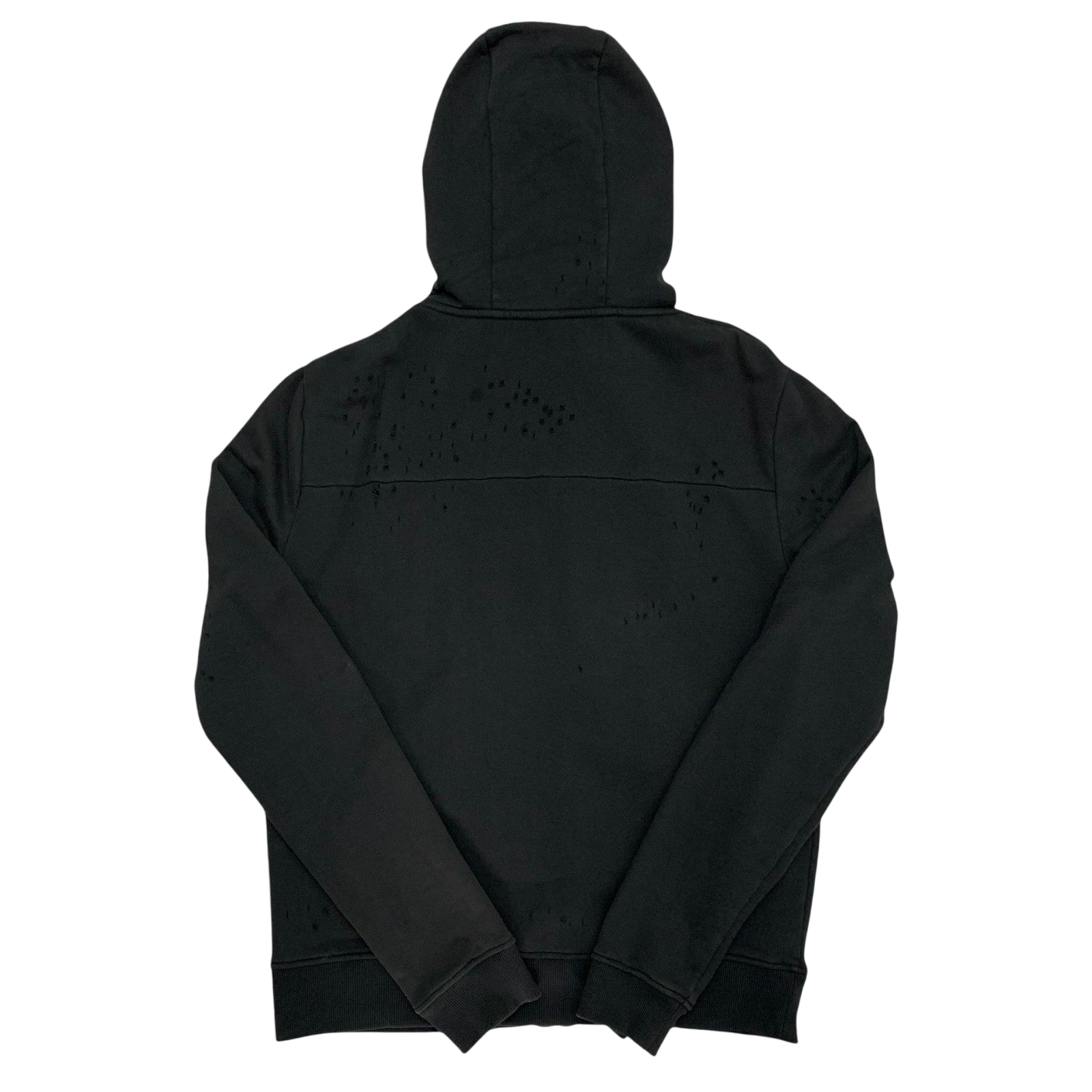 IRO Laslo Distressed Zip Up Hoodie Black (Fits L-XL)