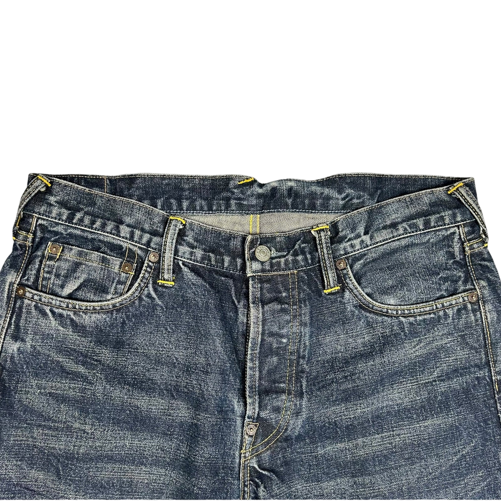 Vintage Evisu Navy Daicock Logo (Size 34")