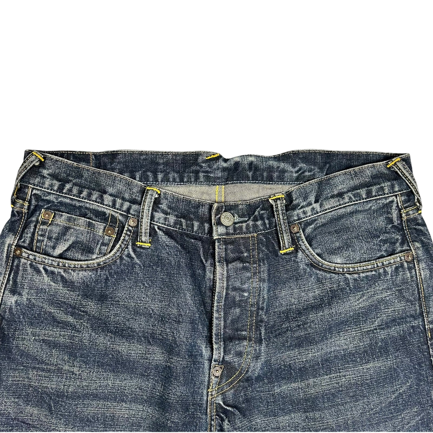 Vintage Evisu Navy Daicock Logo (Size 34")