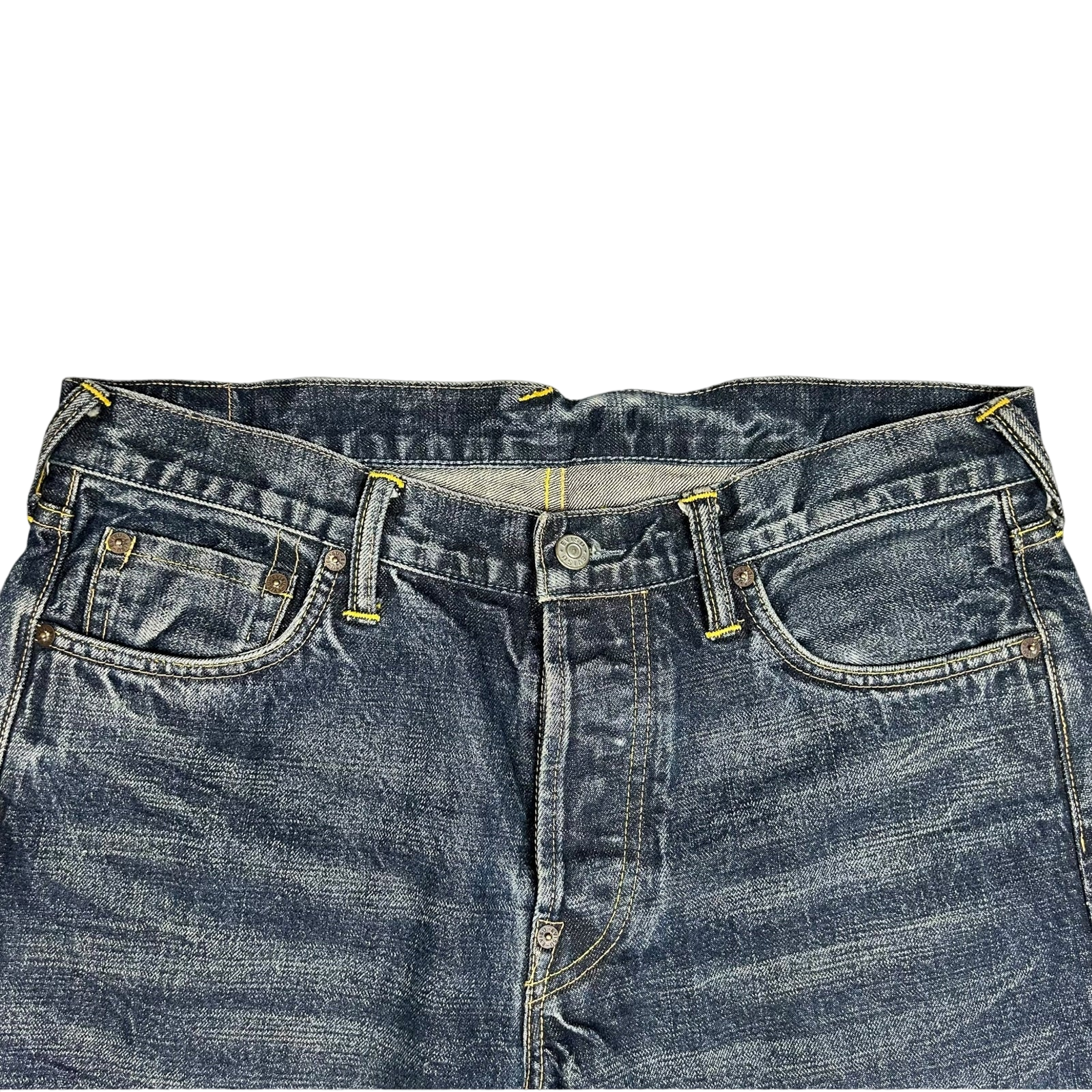 Vintage Evisu Navy Daicock Logo (Size 34")