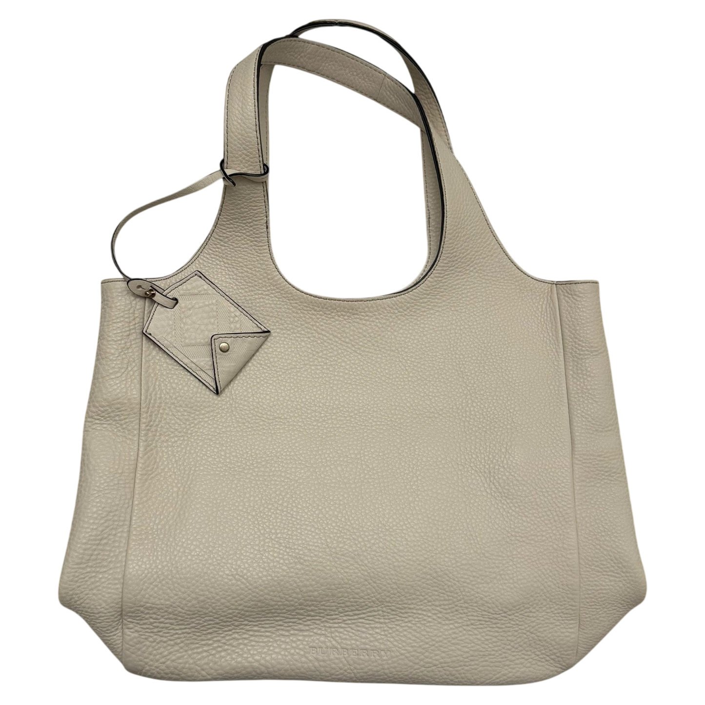 Burberry Grainy Leather Shoulder Bag Cream