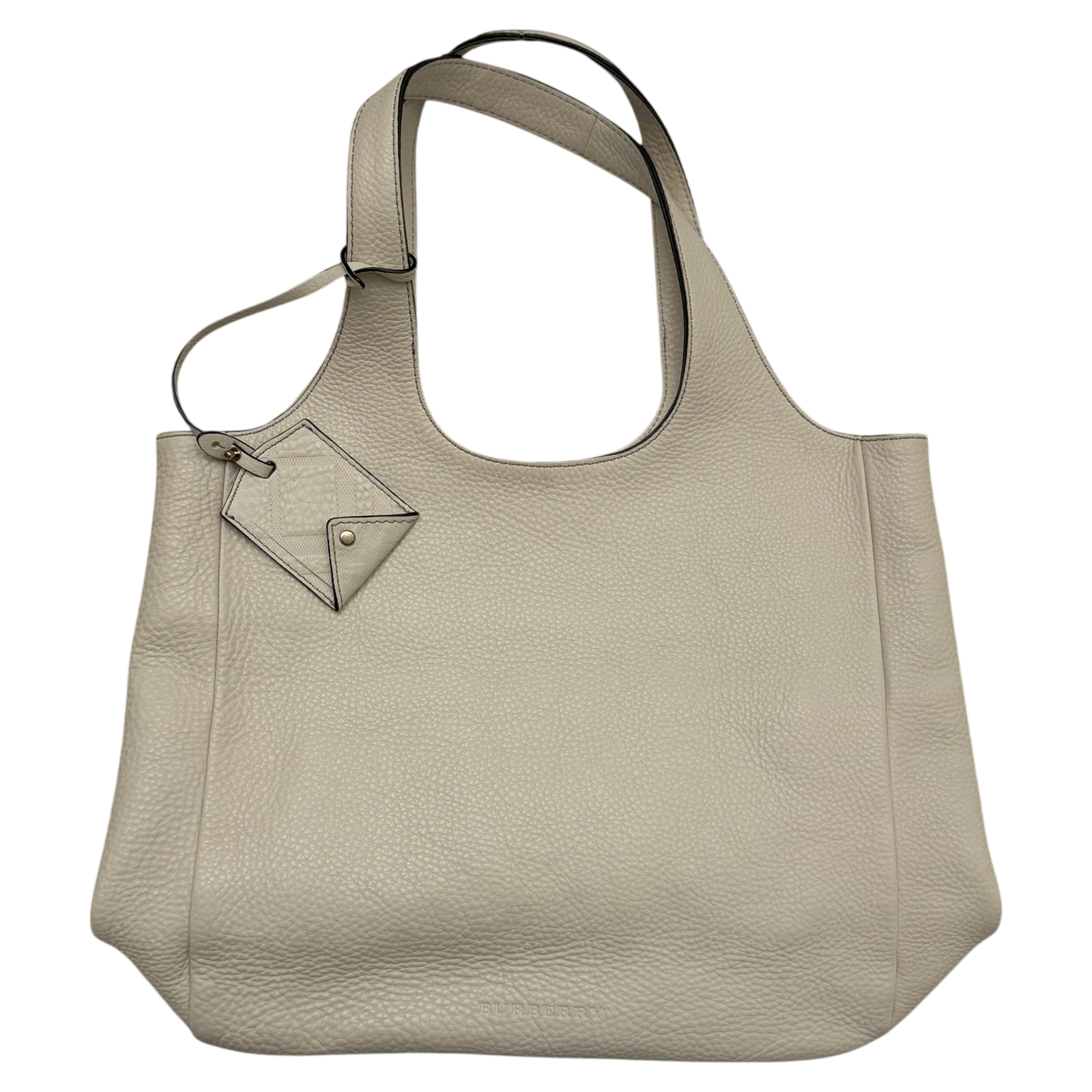 Burberry Grainy Leather Shoulder Bag Cream