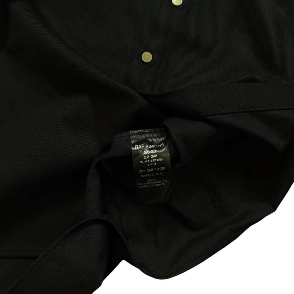 SS20 Raf Simons Lab Black Heavy Denim Shirt / Overshirt (Size S)