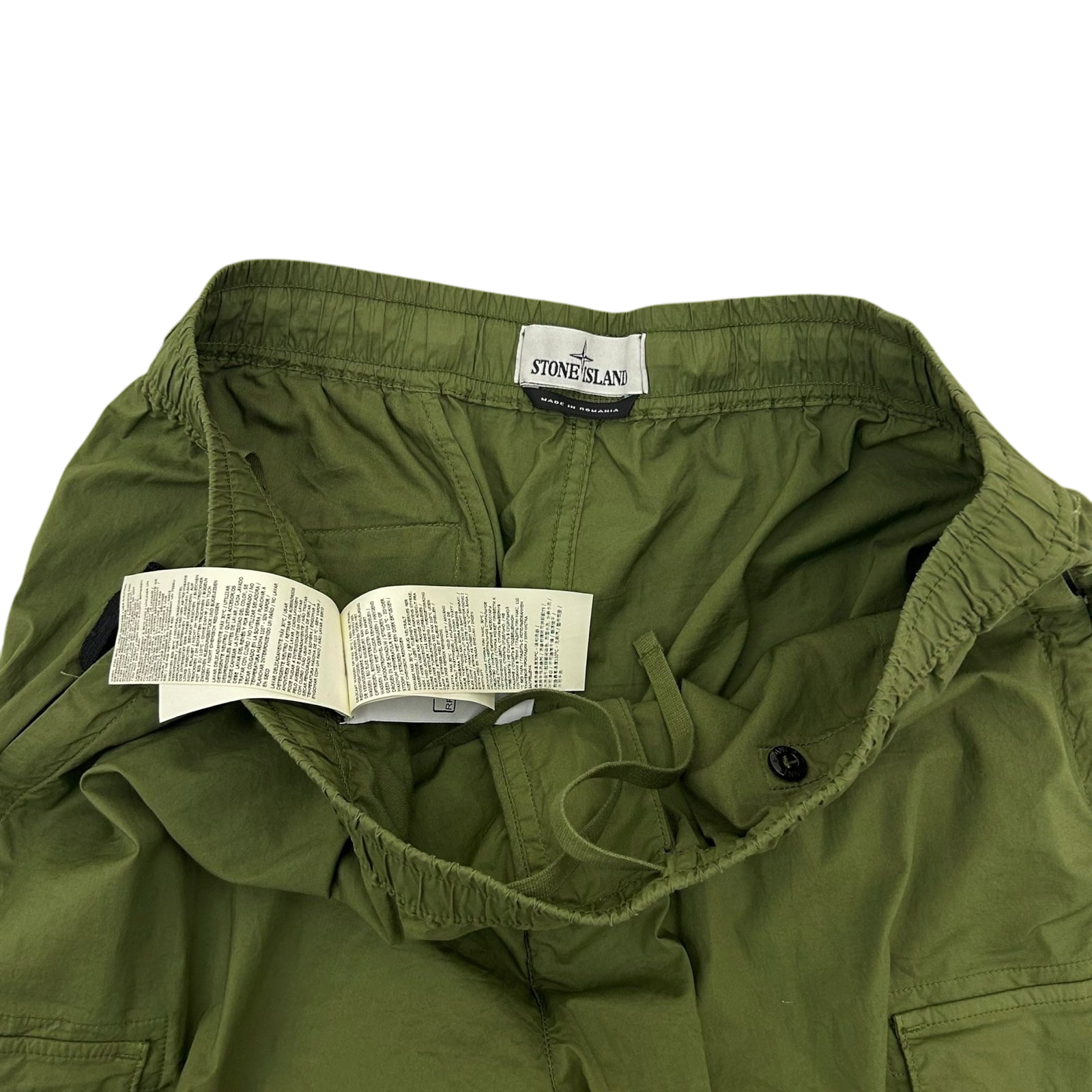 Stone Island RE-T Cargo Pants Olive Green (Size 36”)