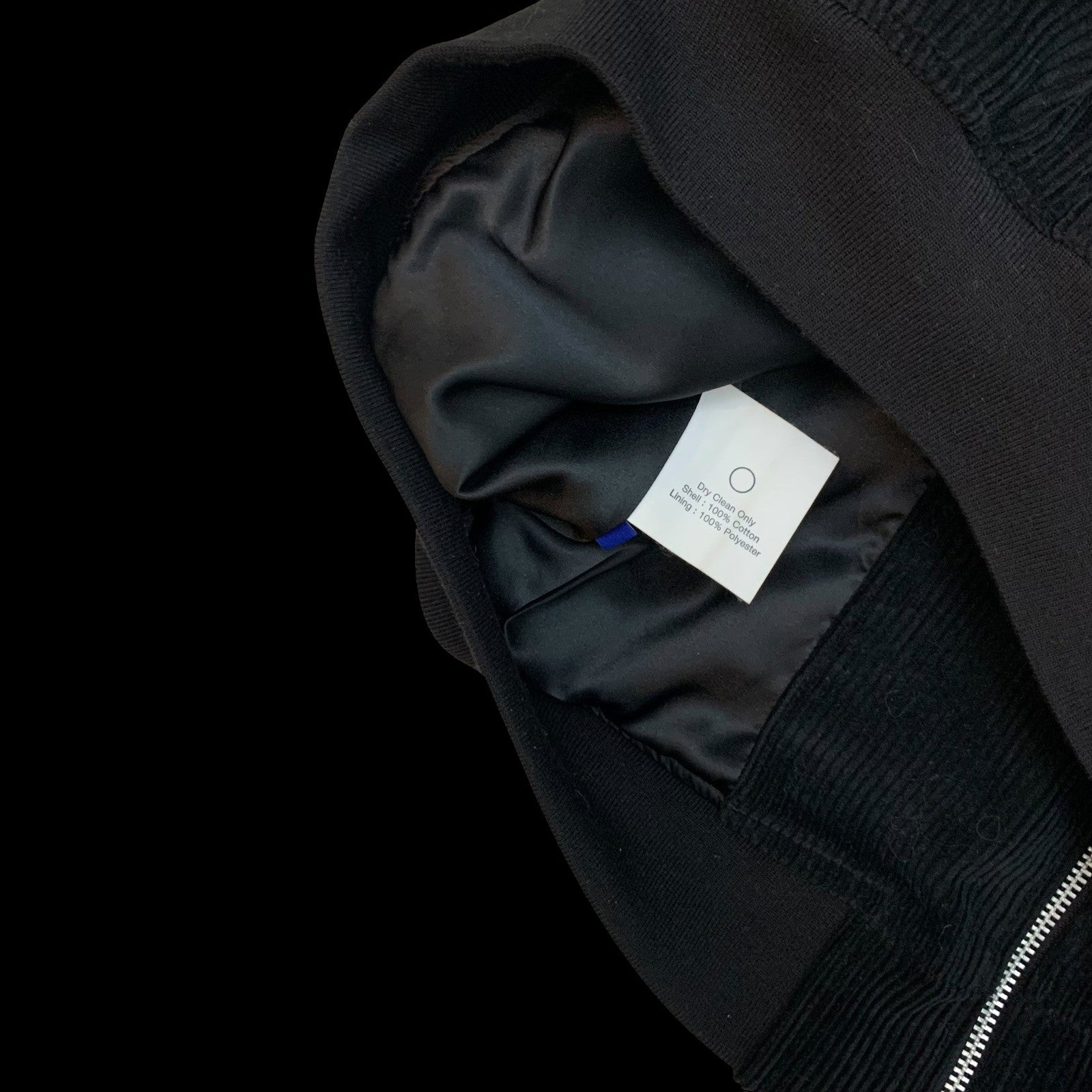 Awake NY Chenille Patch Corduroy Logo Jacket Black/White (Size L)