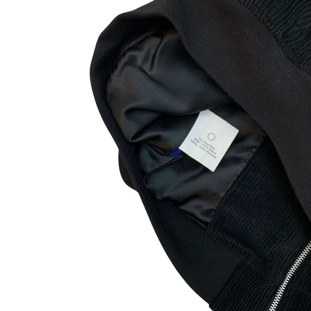Awake NY Chenille Patch Corduroy Logo Jacket Black/White (Size L)
