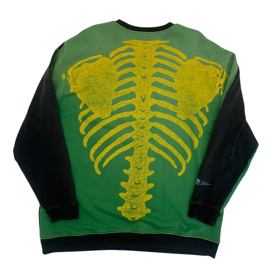 Kapital 2 Tone Remake Oversized Bone Sweatshirt (Free size)