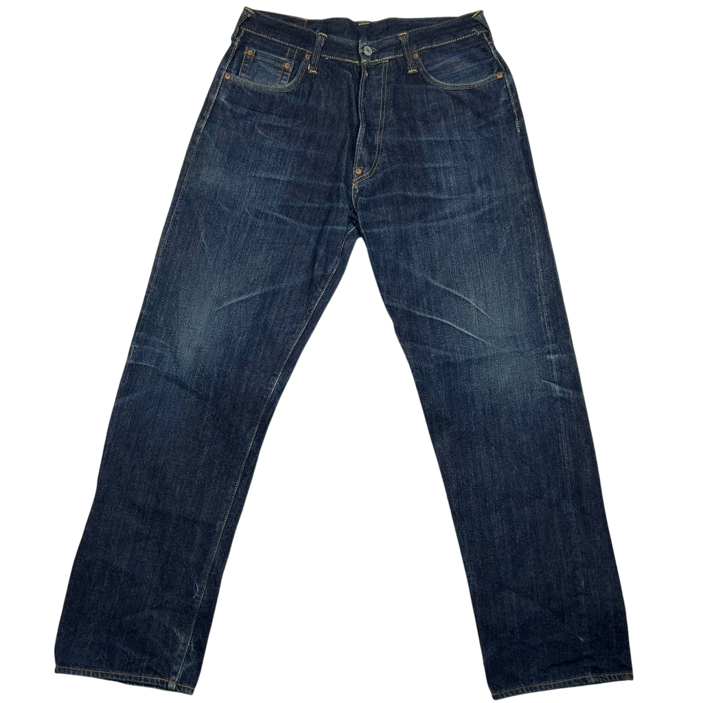 Vintage Evisu Gold Daicock Pocket Logo Selvedge Denim Jeans (Fits 32")