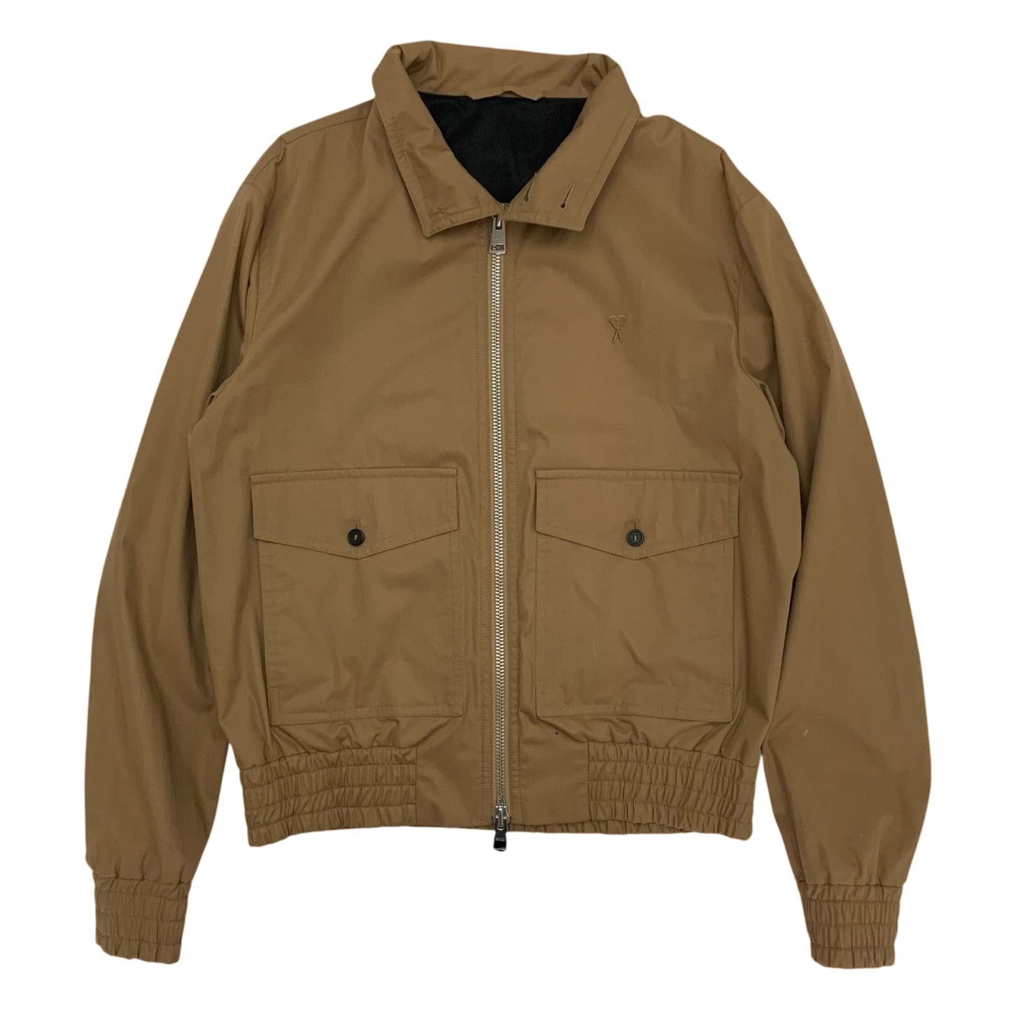 Ami Zipped Harrington Jacket Beige (Size L)