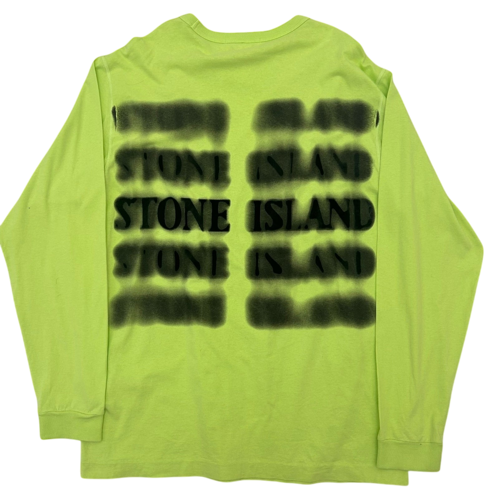Stone Island Long Sleeve T Shirt Acid Green (Fits XL)