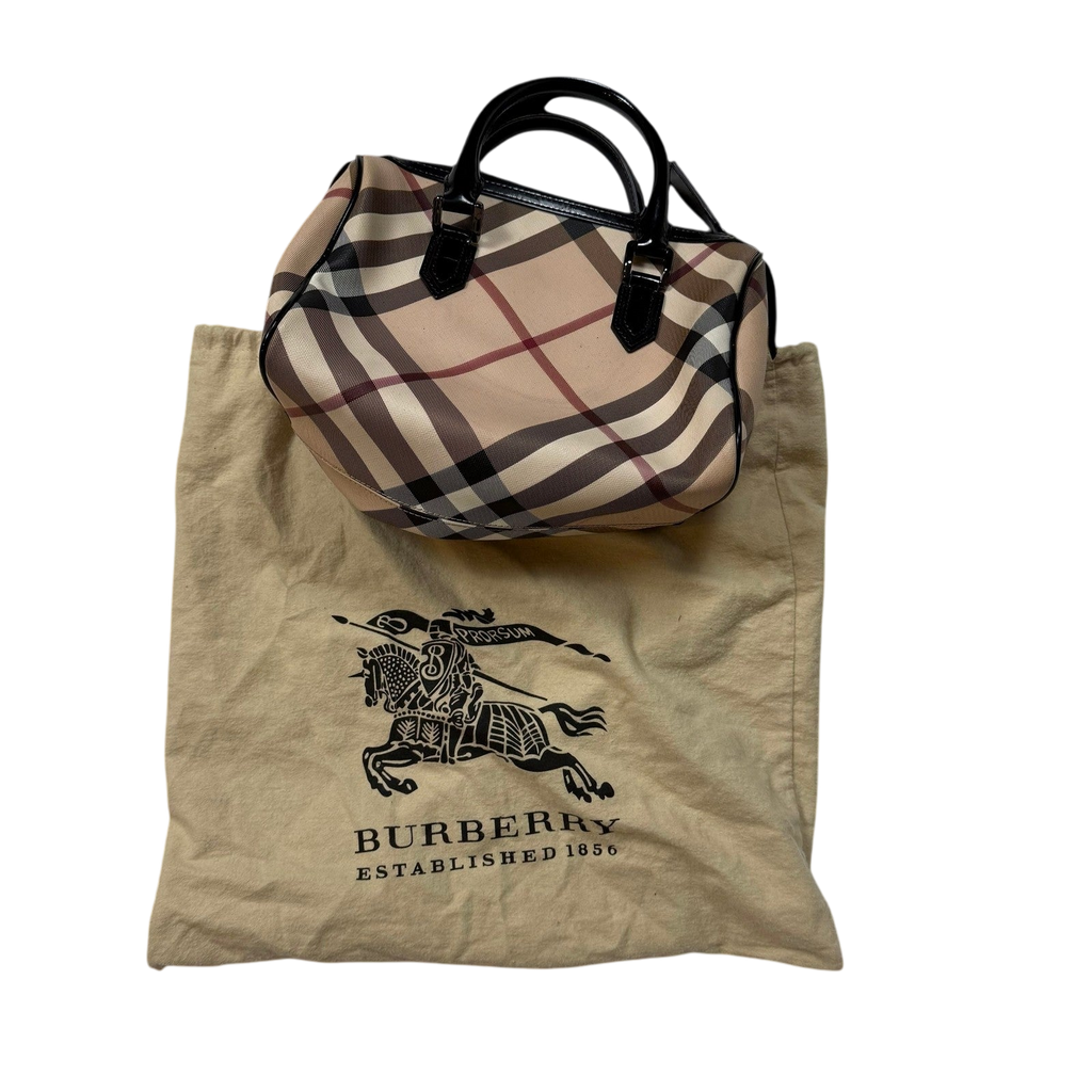 Burberry Nova Check PVC Chester Boston Bag