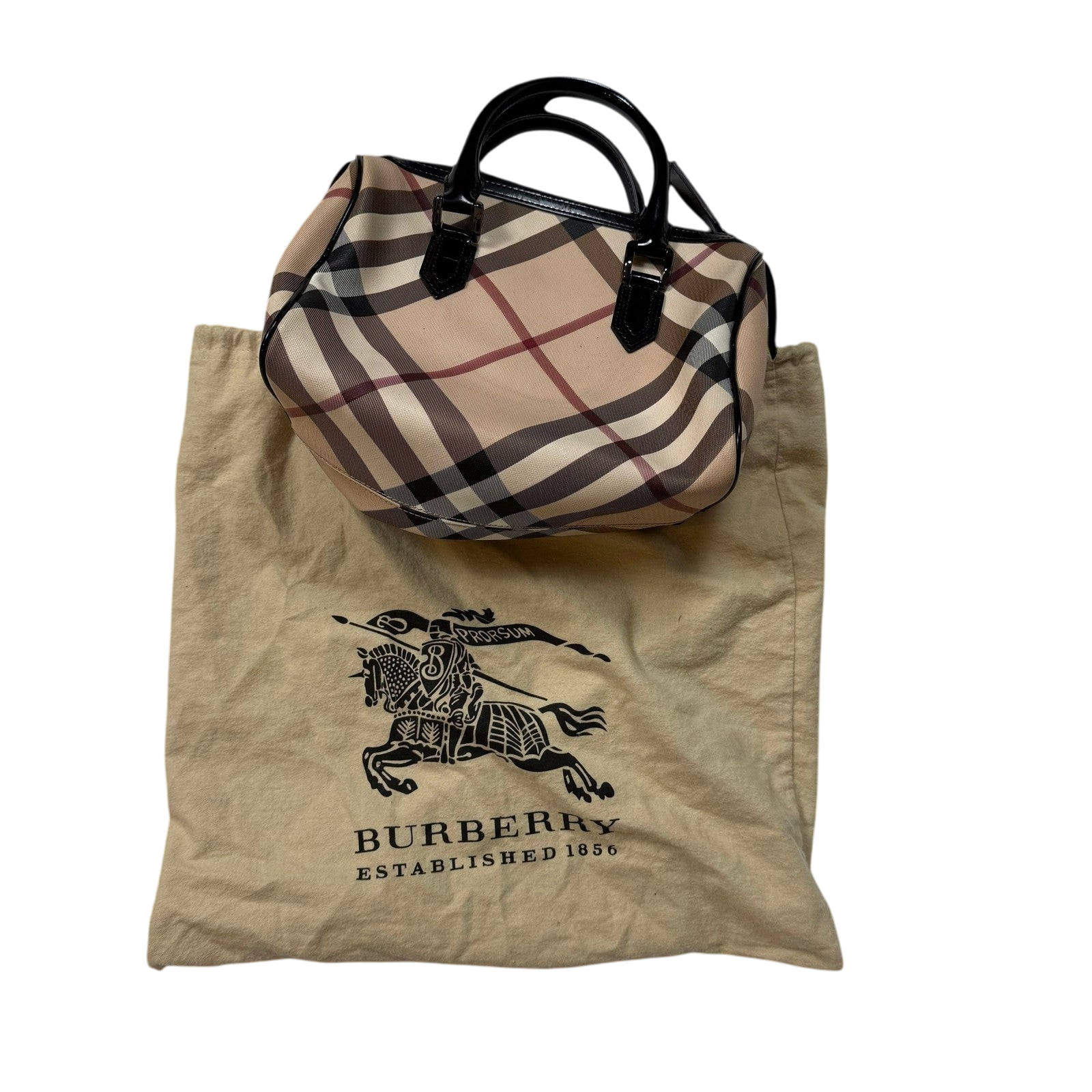 Burberry Nova Check PVC Chester Boston Bag