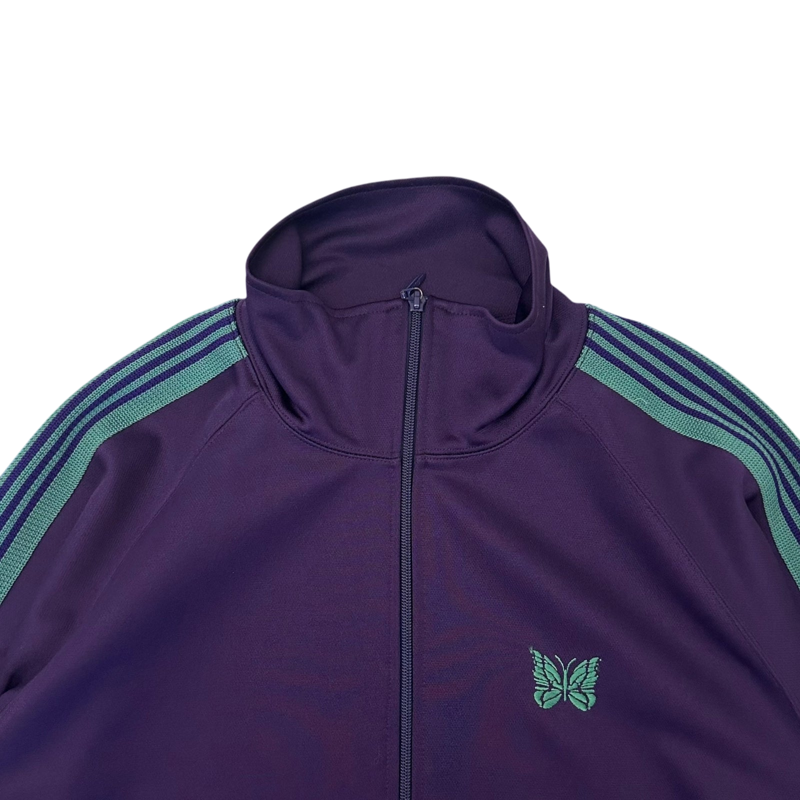 Needles Poly Smooth Track Jacket Purple/Turquoise (Size XL)