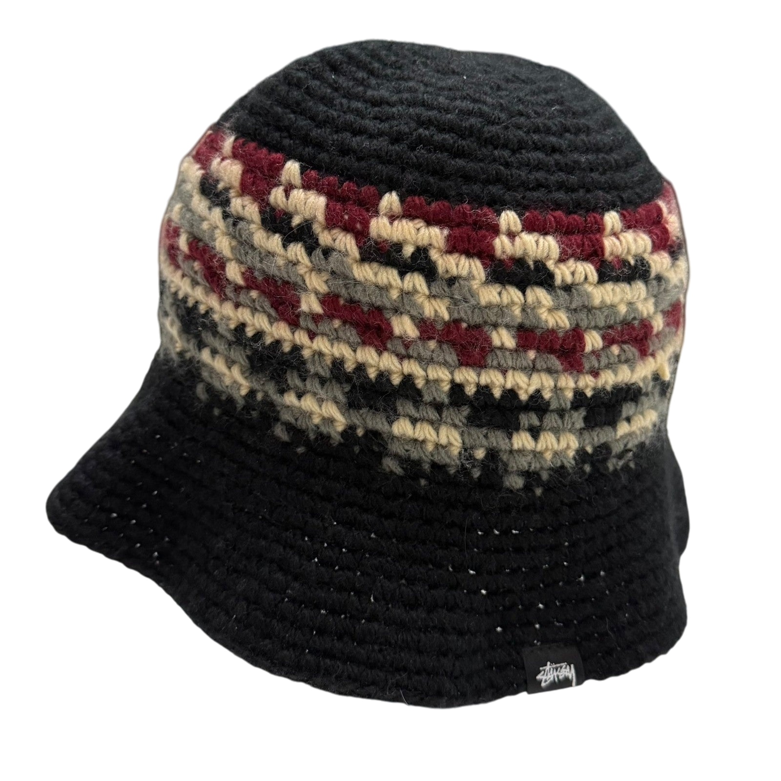 Stussy Japan AW22 Fairisle Bucket Hat Black