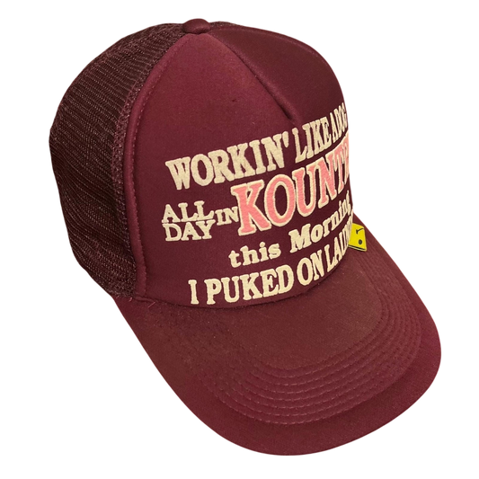 Kapital Kountry Burgundy Trucker Hat