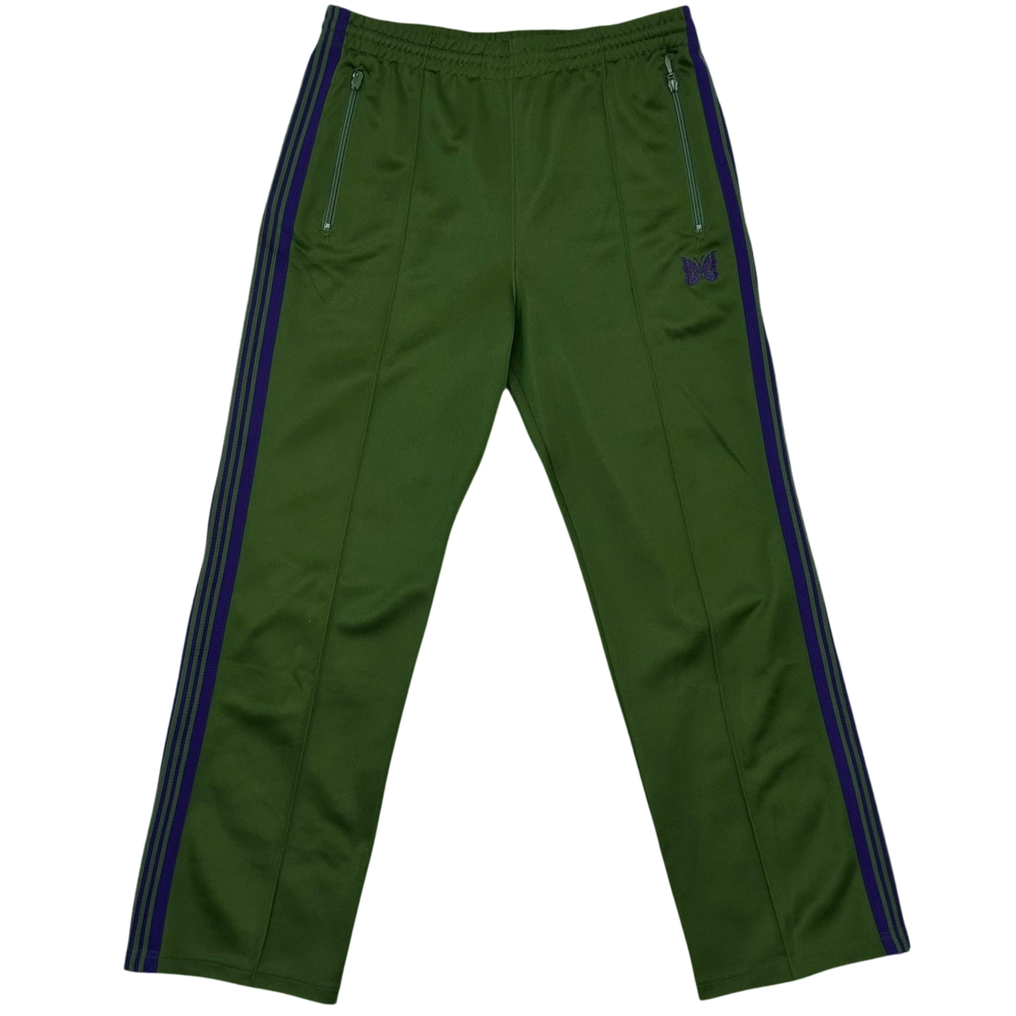 Needles Poly Smooth Track Pants Green/Purple (Size M)