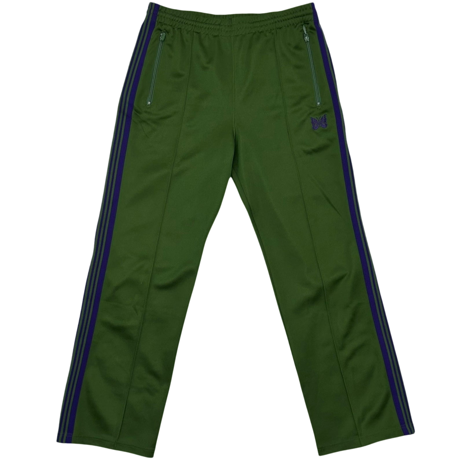 Needles Poly Smooth Track Pants Green/Purple (Size M)