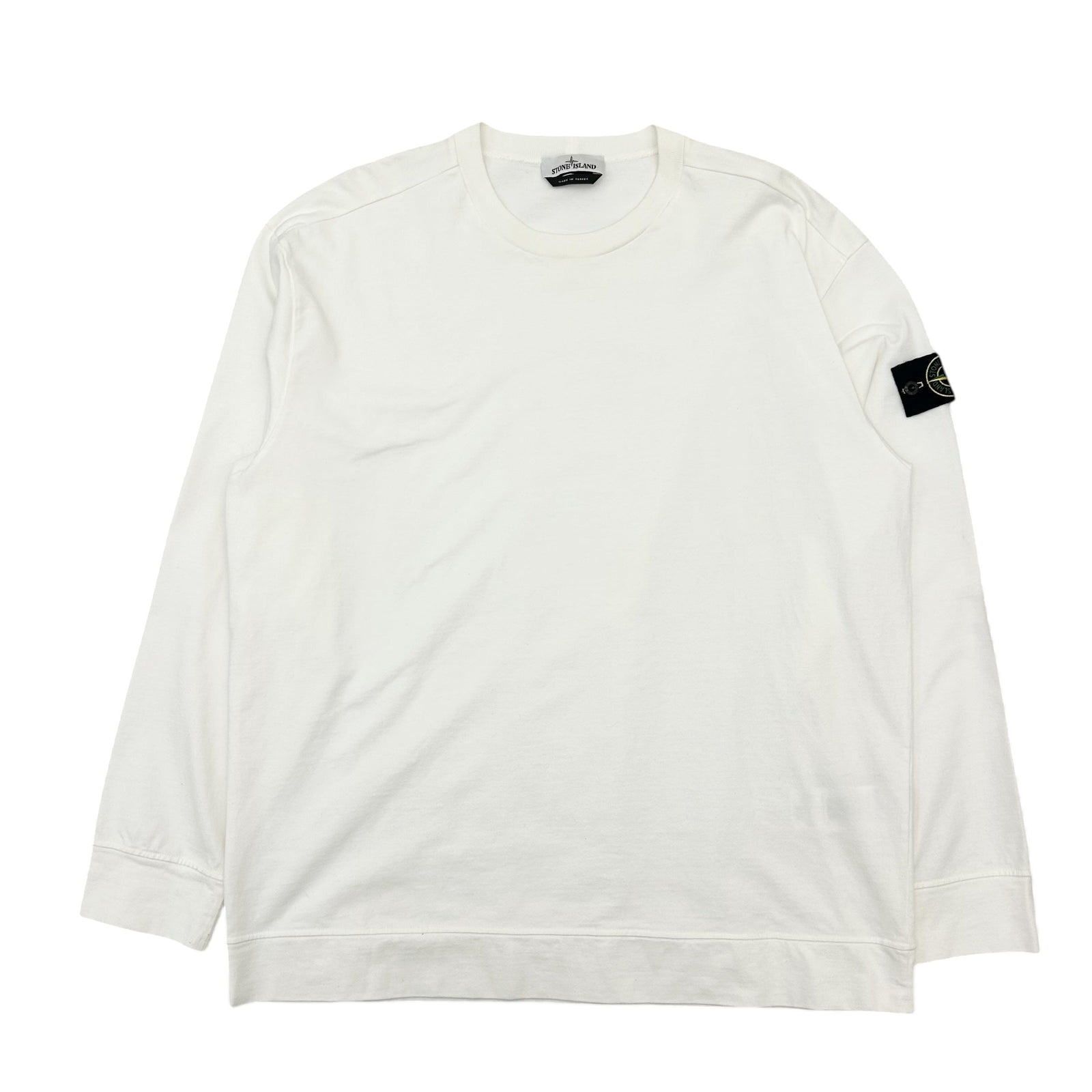 Stone Island Crewneck Sweater White (Fits XL/XXL)