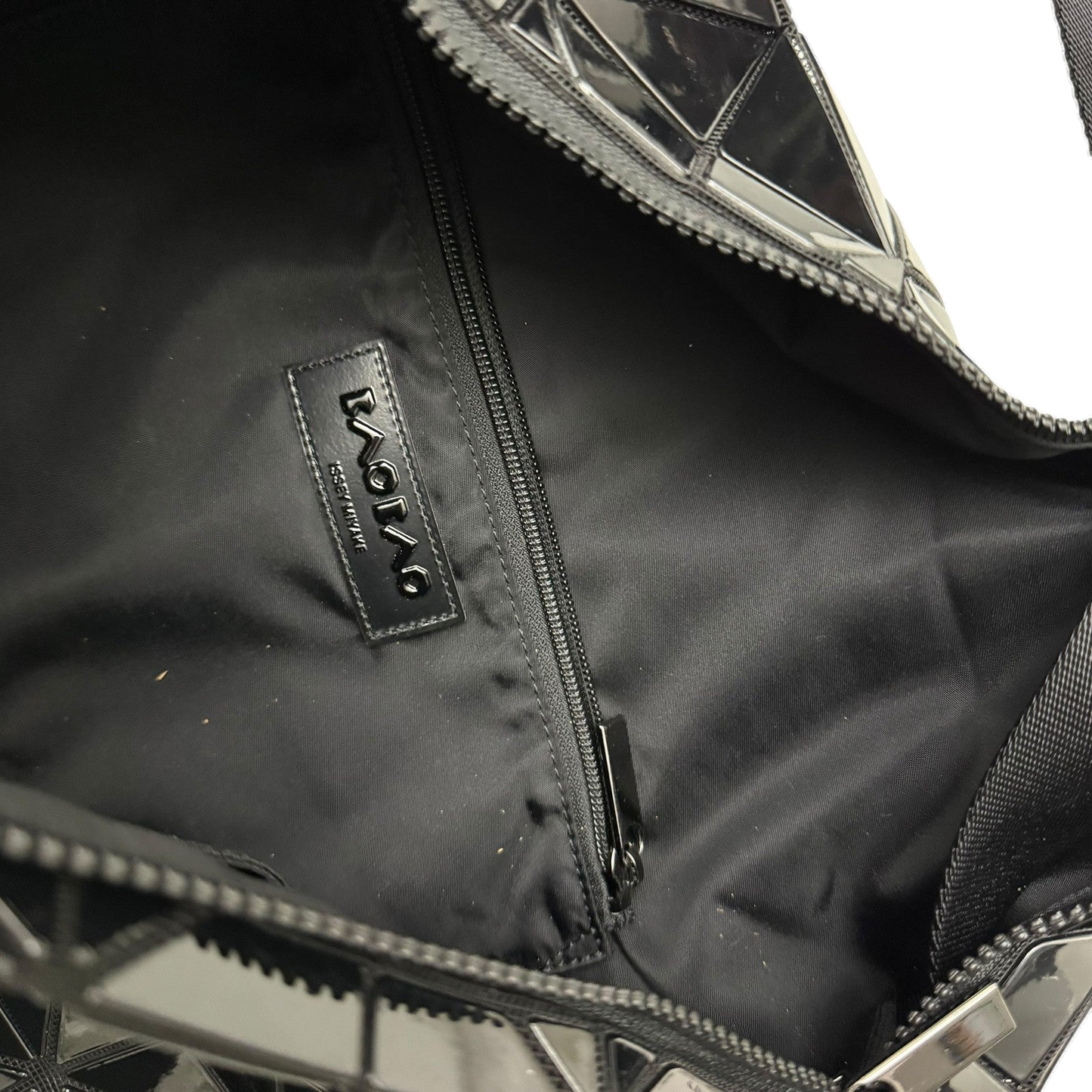 Bao Bao Issey Miyake Geometric-Panelled Large Cross Body Bag Black